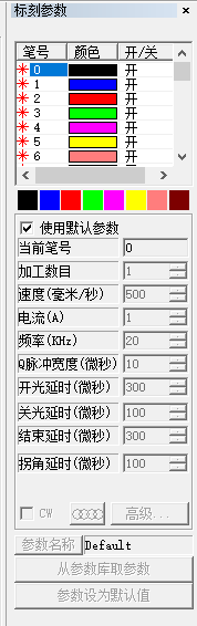 图4-32加工属性栏